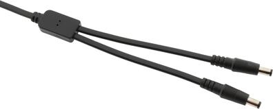 Splitter DC ESPE 1x2 gniazdo DC 2,1/5,5 / 2 x wtyk prosty DC 2,1/5,5