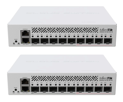 2x Switch MikroTik CRS310-1G-5S-4S+IN 1x RJ45 1000Mb/s 5x SFP 4x SFP+