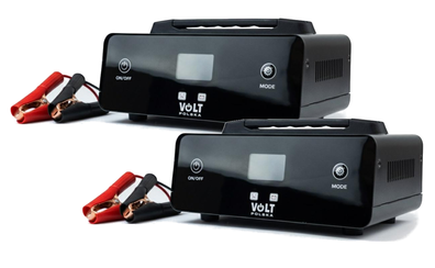 2x Prostownik akumulatorowy Smart Volt Polska 12V 24V 15A A20 Ładowarka AGM