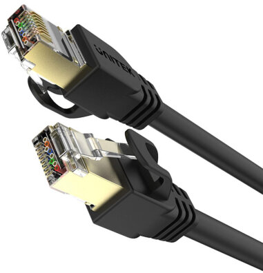 Unitek kabel Ethernet RJ-45 LAN, patchcord cat.7 SSTP (8P8C), przewód sieciowy 0,5m