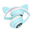 Extralink Kids Cat-Ear Wireless Headphones Zielone | Słuchawki bezprzewodowe | dla dzieci, kocie uszy, Bluetooth 5.0, Oświetlenie RGB (2)