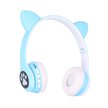 Extralink Kids Cat-Ear Wireless Headphones Niebieskie | Słuchawki bezprzewodowe | dla dzieci, kocie uszy, Bluetooth 5.0, Oświetlenie RGB (2)
