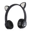 Extralink Kids Cat-Ear Wireless Headphones Czarne | Słuchawki bezprzewodowe | dla dzieci, kocie uszy, Bluetooth 5.0, Oświetlenie RGB (1)