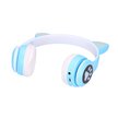 Extralink Kids Cat-Ear Wireless Headphones Niebieskie | Słuchawki bezprzewodowe | dla dzieci, kocie uszy, Bluetooth 5.0, Oświetlenie RGB (4)