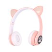 Extralink Kids Cat-Ear Wireless Headphones Różowe | Słuchawki bezprzewodowe | dla dzieci, kocie uszy, Bluetooth 5.0, Oświetlenie RGB (1)