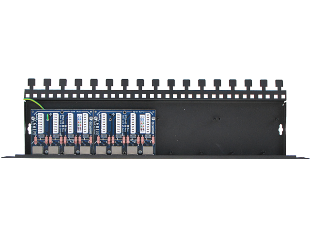 8-kanałowy panel zabezpieczający LAN z podwyższoną ochroną przepięciową PoE EWIMAR PTU-58R-PRO/PoE (1)