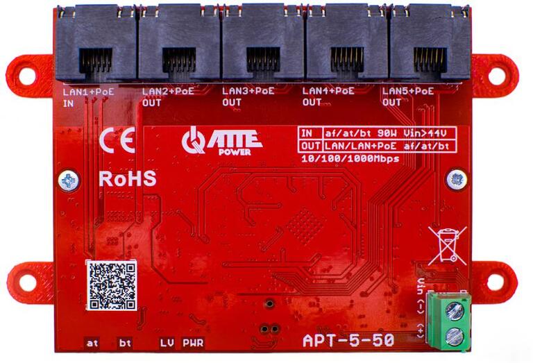 Switch PoE ATTE APT-5-50 5 portów Gigabit Przełącznik sieciowy (4)