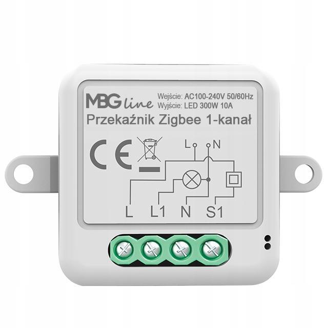 MBG LINE Sterownik oświetlenia 1-kanałowy Zigbee Tuya (1)