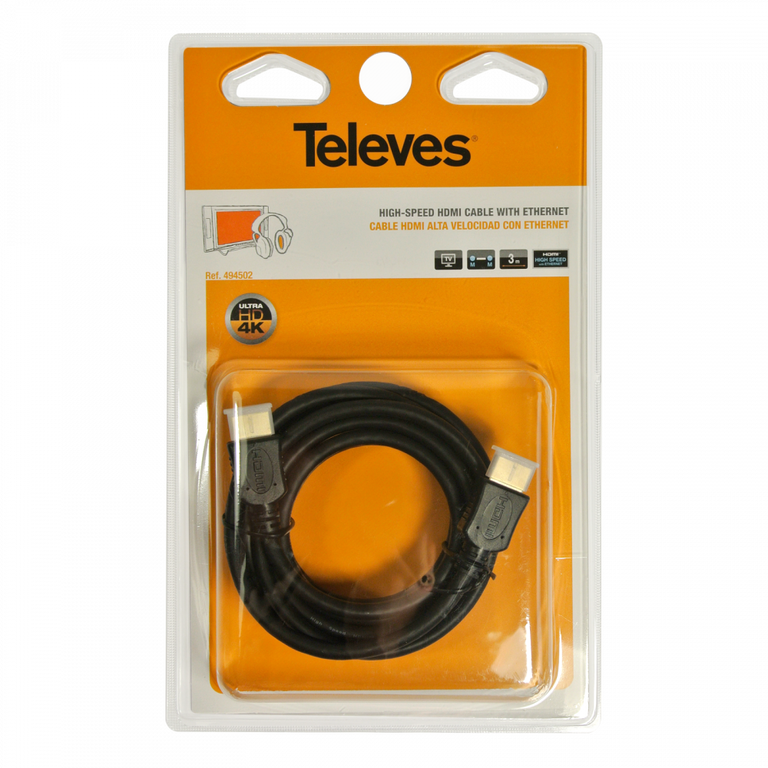 Kabel HDMI 2.0 Televes ref. 494502 3m 4K