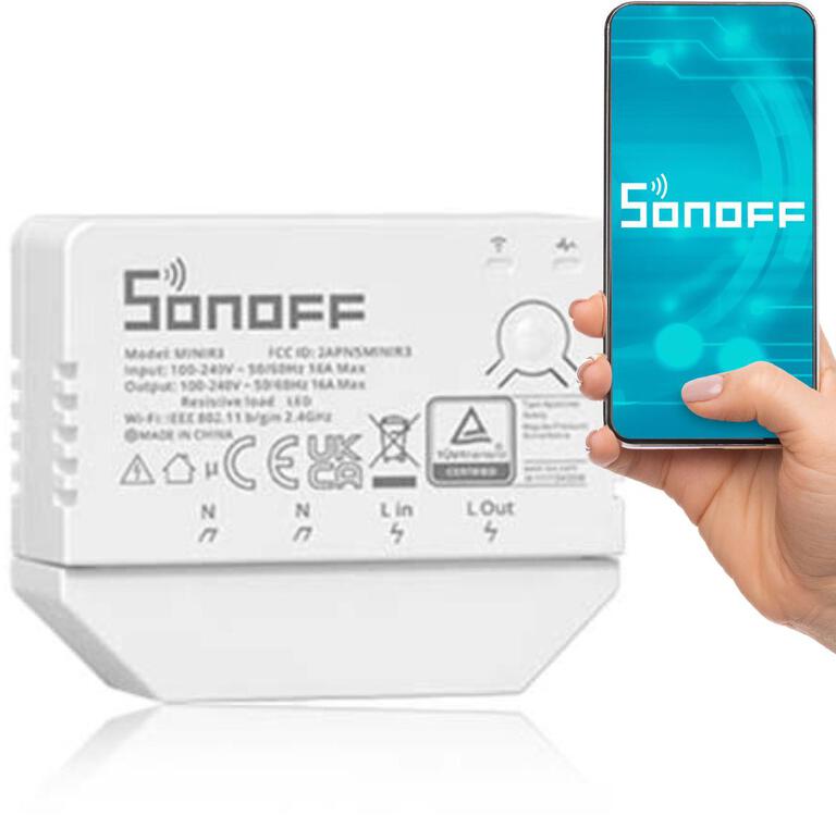 SONOFF Inteligentny przełącznik Wi-Fi 1-kanałowy MINIR-3 (1)