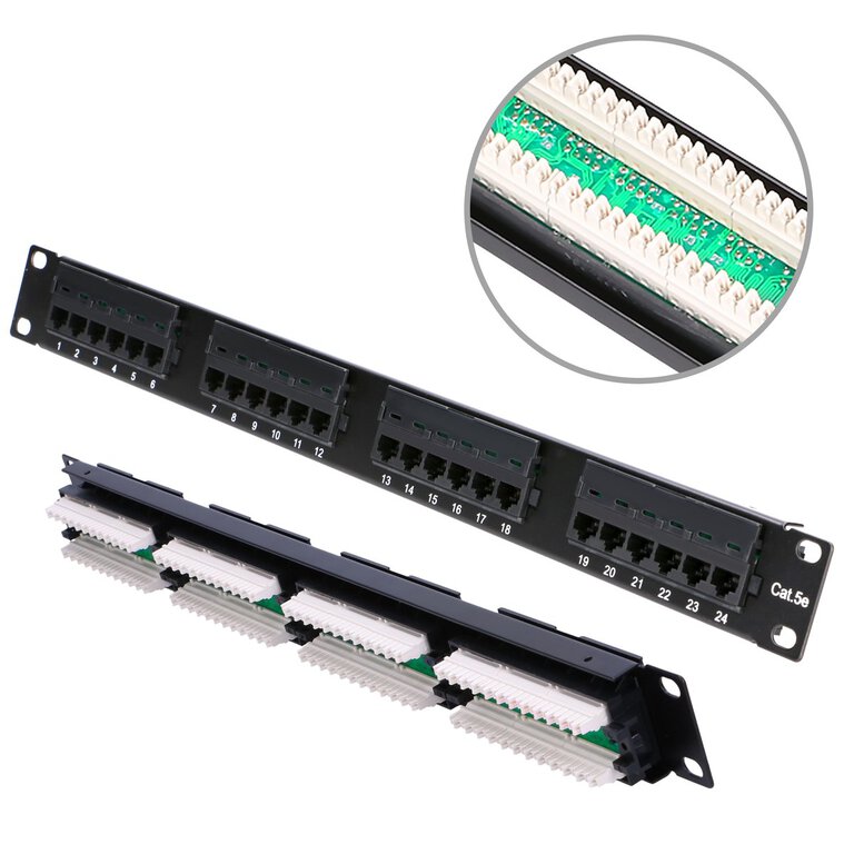 Extralink CAT5E UTP | Patchpanel | 24 porty (1)